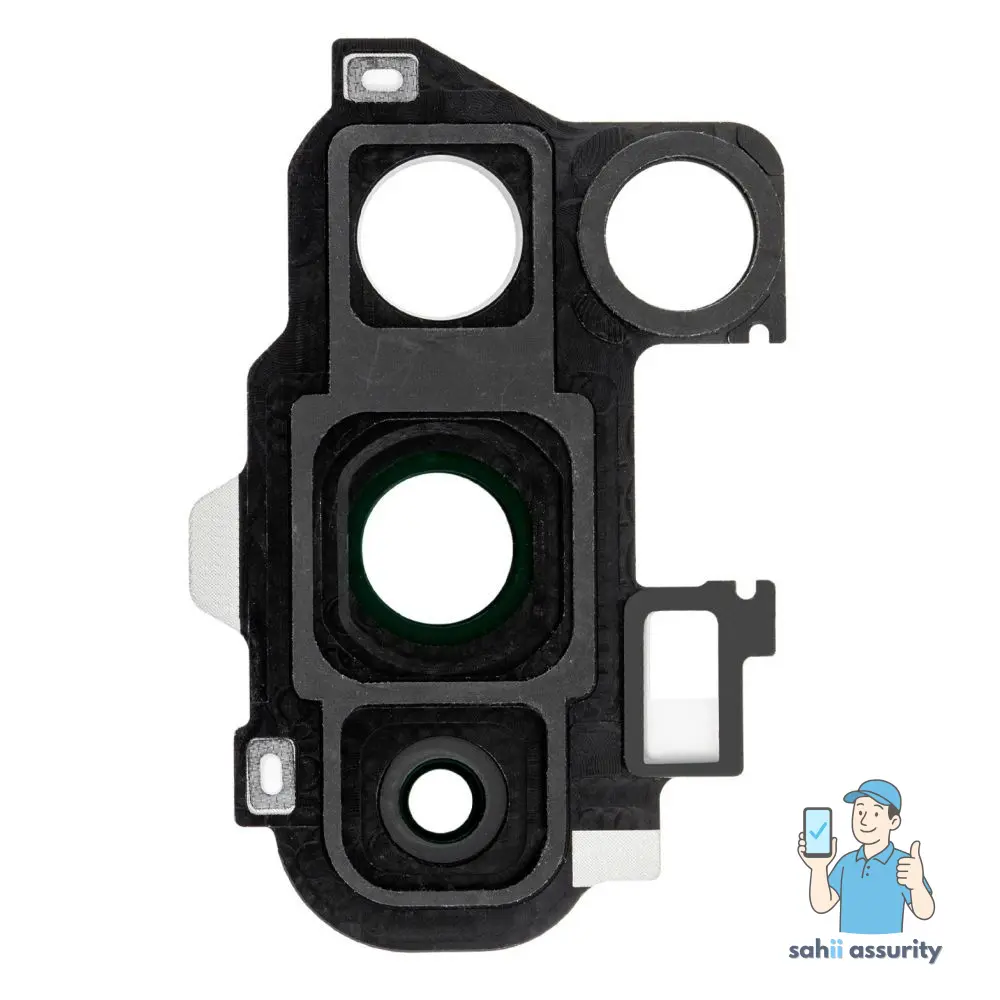 Camera Lens Glass with Frame for OnePlus 8 Pro Black thumbnail